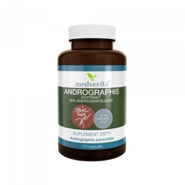 Andrographis 98% Andrografolidów MEDVERITA 120 kaps