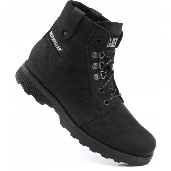 Damskie buty trapery czarne CATERPILLAR CHARLI FLEECE BOOT