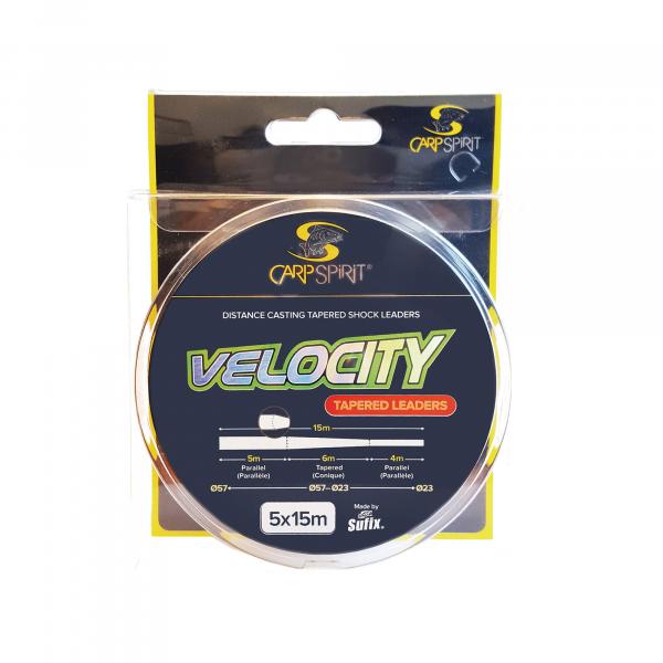 Żyłka Strzałówka Carp Spirit Velocity Tarpered Leader 5X15M