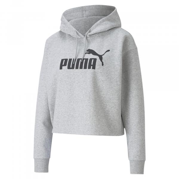 Damska bluza o skróconym kroju z kapturem z logo Essentials PUMA