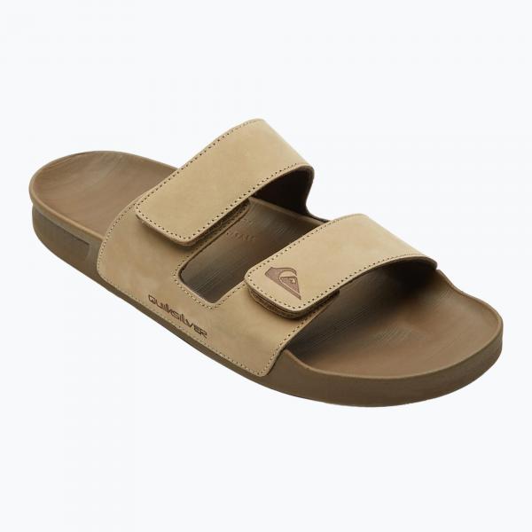 Klapki męskie Quiksilver Rivi Leather Double Adjust