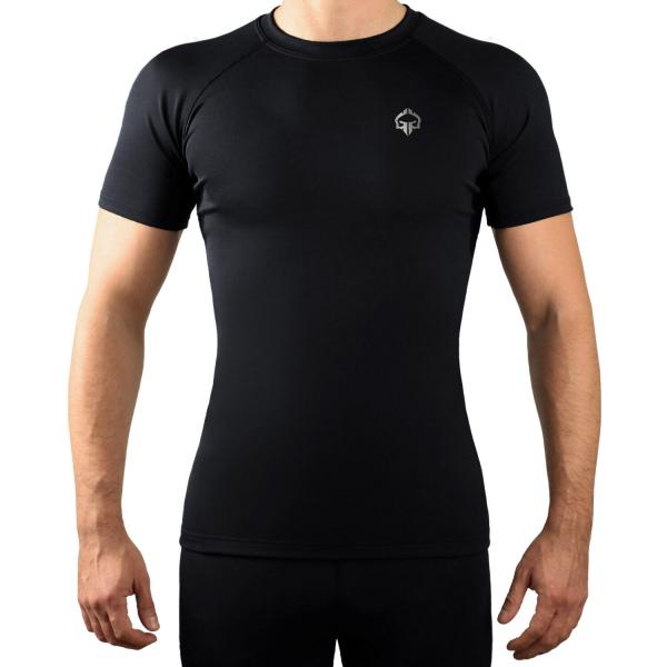 Rashguard męski Ground Game Essential Platinum z krótkim rękawem