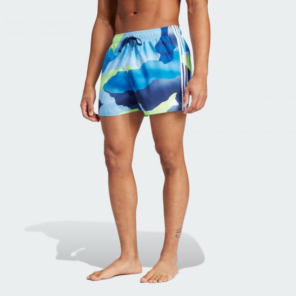 Szorty City Escape Camo 3-Stripes Cix Swim