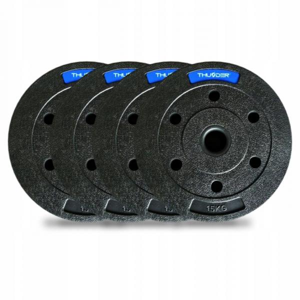 Zestaw obciążeń kompozytowych Thunder SET-B-13-60KG (2x10 6x5 4x2,5)