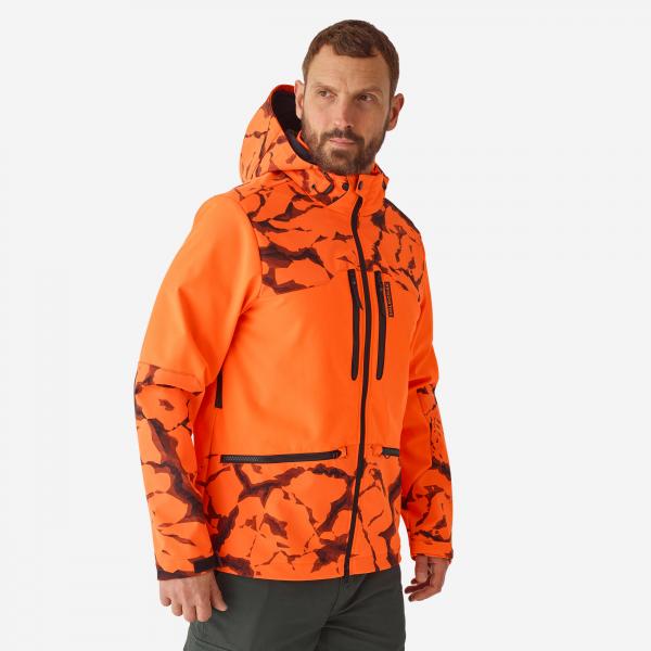 Kurtka softshell Solognac 500 fluo