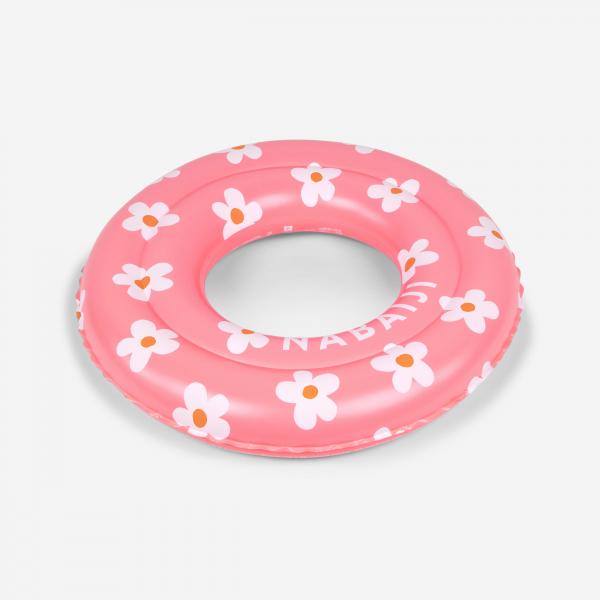 Kółko pompowane basenowe dla dzieci Nabaiji Kwiaty 51 cm