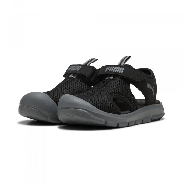 Dziecięce sandały Fun Racer z siateczki PUMA Black Cool Dark Gray