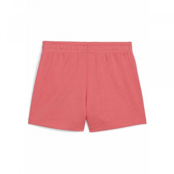 Młodzieżowe szorty Essentials Script PUMA Peach Frost Red