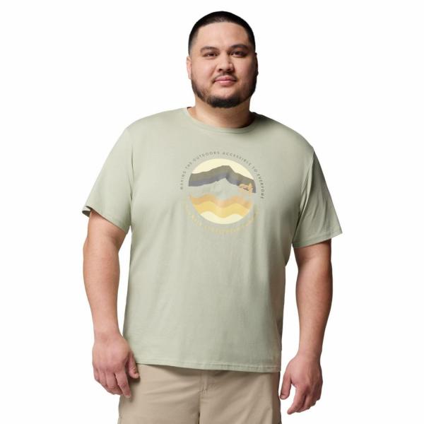 T-shirt bawełniany męski Columbia Path Lake Graphic Tee II z krótkim rękawem