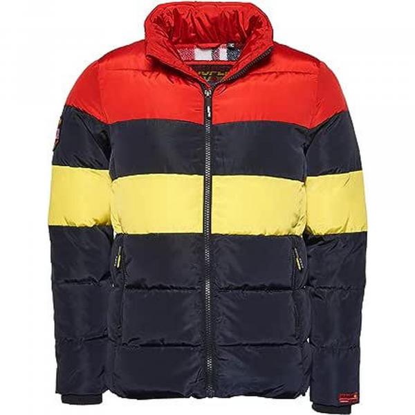 Kurtka turystyczna męska Superdry Colour Stripe Sports Puffer