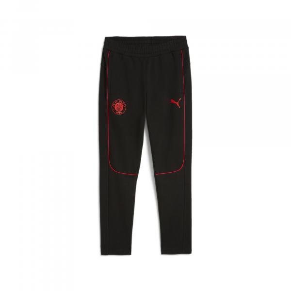 Męskie spodnie Casuals FC St. Pauli PUMA Black Red