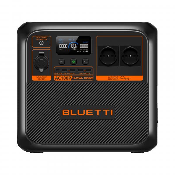 Stacja Zasilania BLUETTI AC180P, Akumulator 1440Wh, 2x1800W