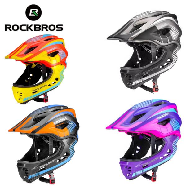 Kask rowerowy dziecięcy Rockbros z odpinaną szczęką