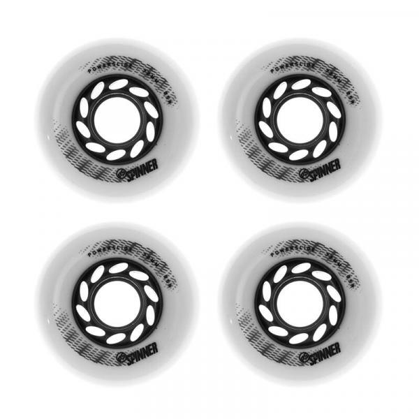4 koła do rolek Powerslide Spinner 68mm/85a Full Profile Białe