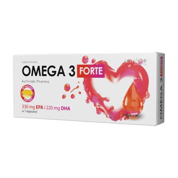 Kwasy tłuszczowe Omega 3 FORTE Activlab Pharma