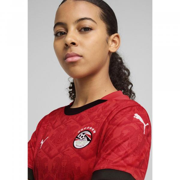 Młodzieżowa koszulka domowa Egipt 2025 PUMA Red Black