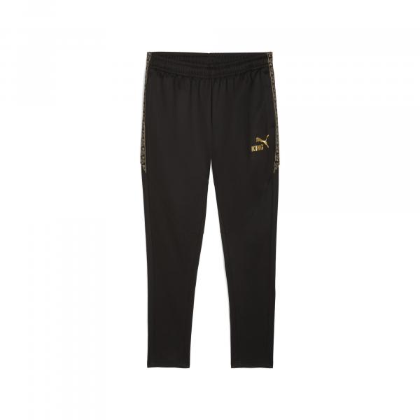 Męskie spodnie piłkarskie KINGtouch PUMA Black Gold