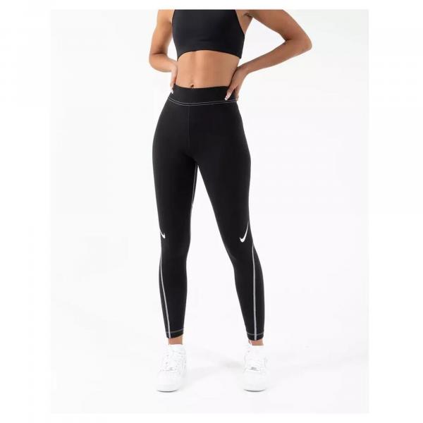 Legginsy fitness damskie Nike Sportswear Swoosh czarne