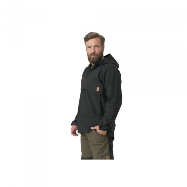 Kurtka turystyczna męska Anorak Helikon-Tex WOODSMAN® Czarna