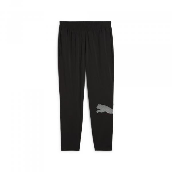 Męskie spodnie Train All Day z dużym logo PUMA Black