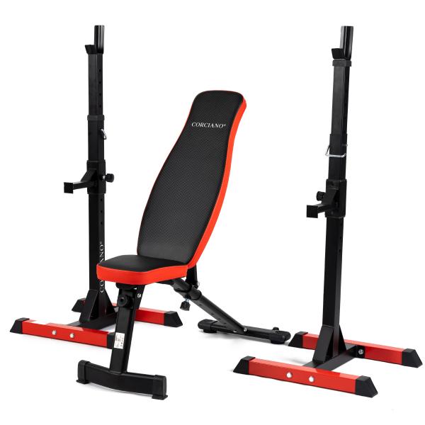 Ławka treningowa ze stojakami ES-502 Corciano Eliton