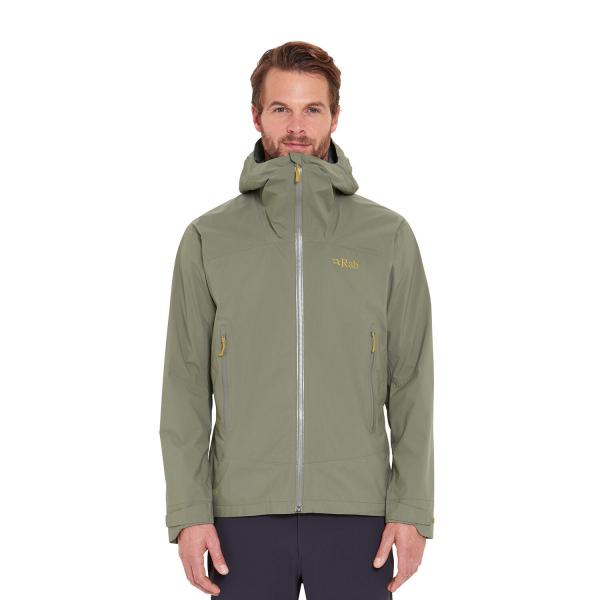 Kurtka przeciwdeszczowa męska Rab Downpour Light Jacket z kapturem