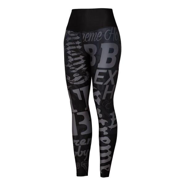 Legginsy sportowe damskie z wysokim stanem EXTREME HOBBY LETTERS