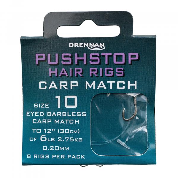 Przypon do metody Drennan Pushstop H'Rig Carp Match ze stoperem hak bezzadziorow