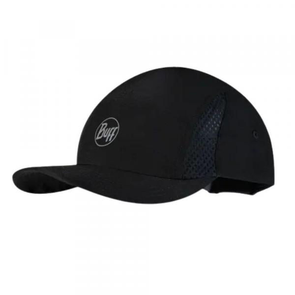 Czapka z daszkiem biegowa unisex Buff 5 Panels Black ochrona UV