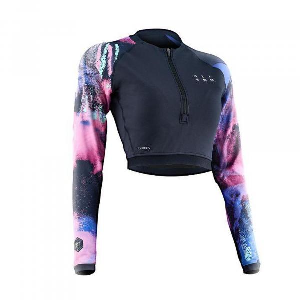 Koszulka do sportów wodnych z ochroną UV damska Aztron Rashguard Papillon