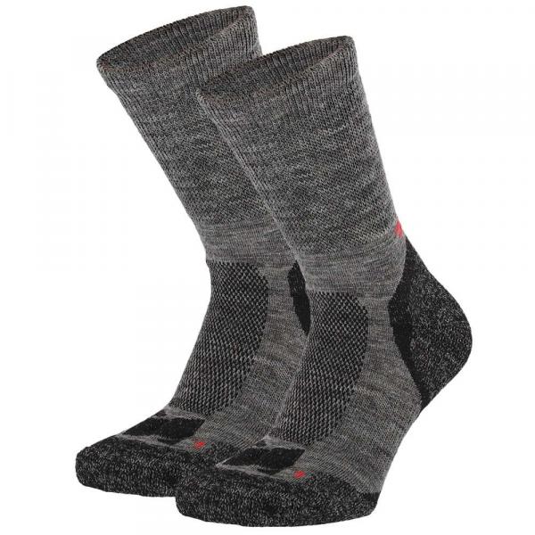 Skarpety turystyczne - Wełna Merino - Multi antracyt - 2 pary