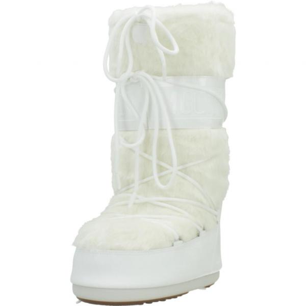 Buty Moon Boot Model Mb Icon Faux Kolor Biały