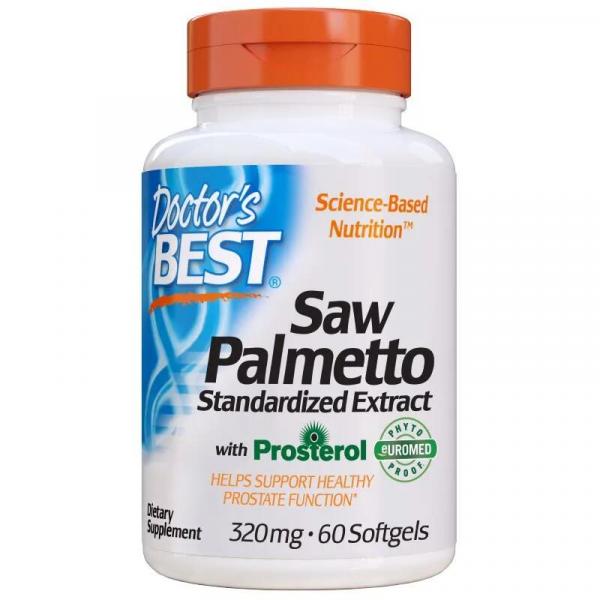 Palma Sabałowa Saw Palmetto 320mg Doctor's Best 60 kapsułek miękkich