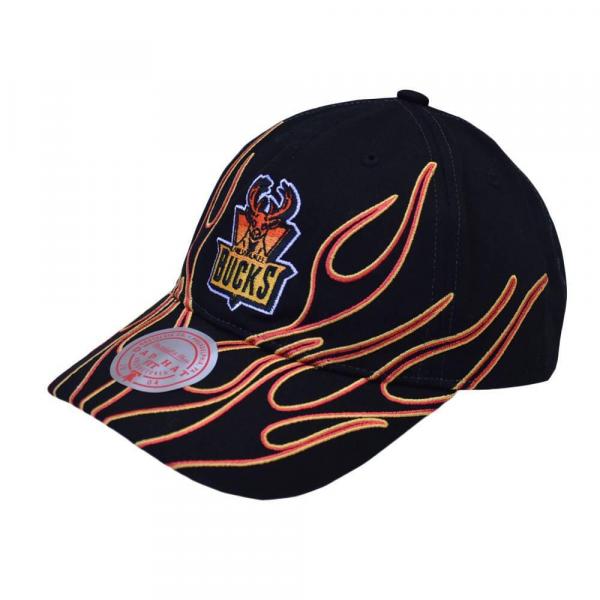 Czapka z daszkiem Mitchell & Ness NBA Milwaukee Bucks Strapback - 6LUXMM20018