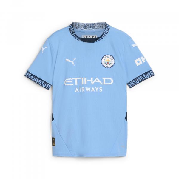 Młodzieżowa koszulka domowa Manchester City 24/25 PUMA Team Light Blue Marine