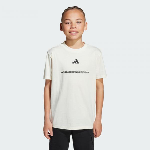 Koszulka adidas Boys Slogan Single Jersey Kids