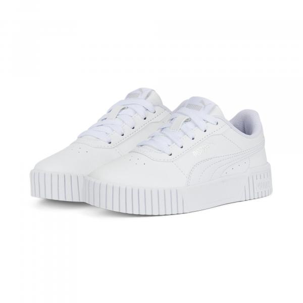 Dziecięce sneakersy Carina 2.0 PUMA White Silver Gray