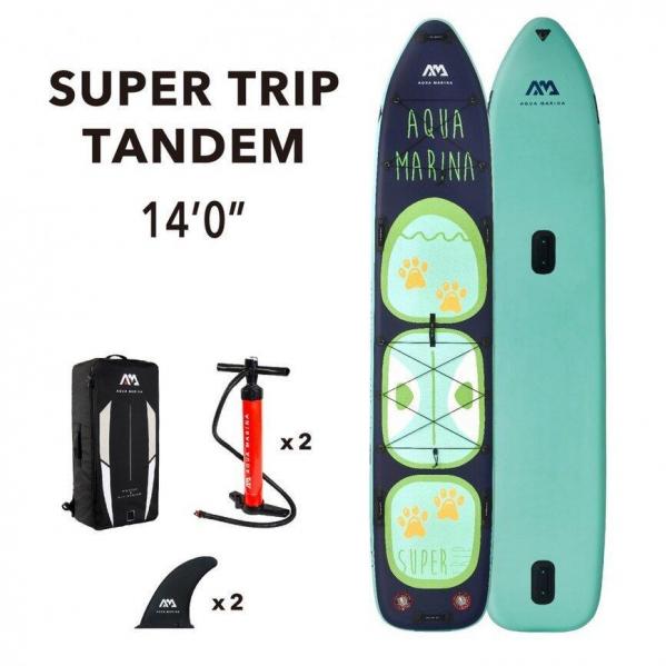 Deska SUP wieloosobowa Aqua Marina Super Trip Tandem 14' (427cm) 2022