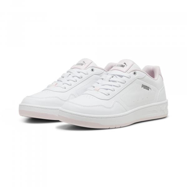 Sneakersy Court Classy PUMA White Whisp Of Pink Silver Gray