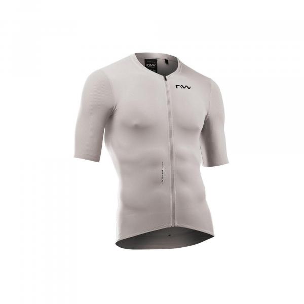 Koszulka rowerowa szosa gravel NORTHWAVE Essence Jersey UPF50 szary
