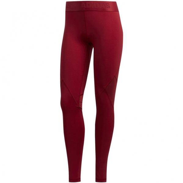 Legginsy damskie adidas Alpha Skin Sport Tight LT czerwone DX7566