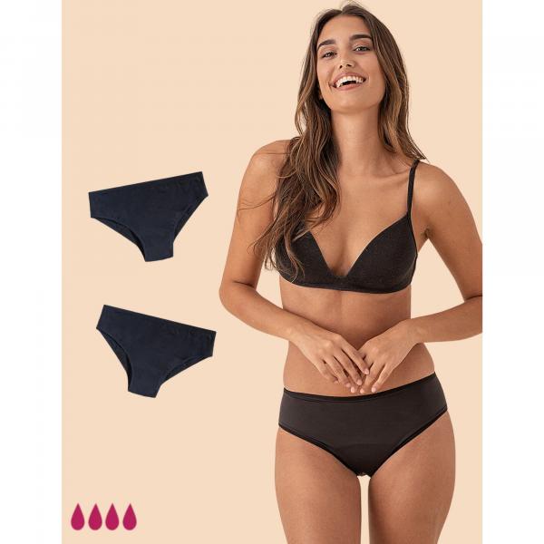 PACK-2 Menstruacyjna bielizna kąpielowa dla kobiet i nastolatek, Celine.