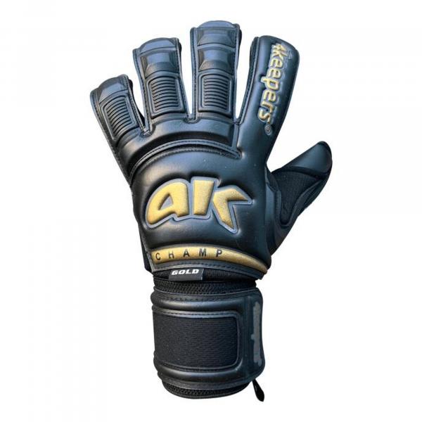 Rękawice bramkarskie męskie 4keepers CHAMP GOLD BLACK VI RF2G