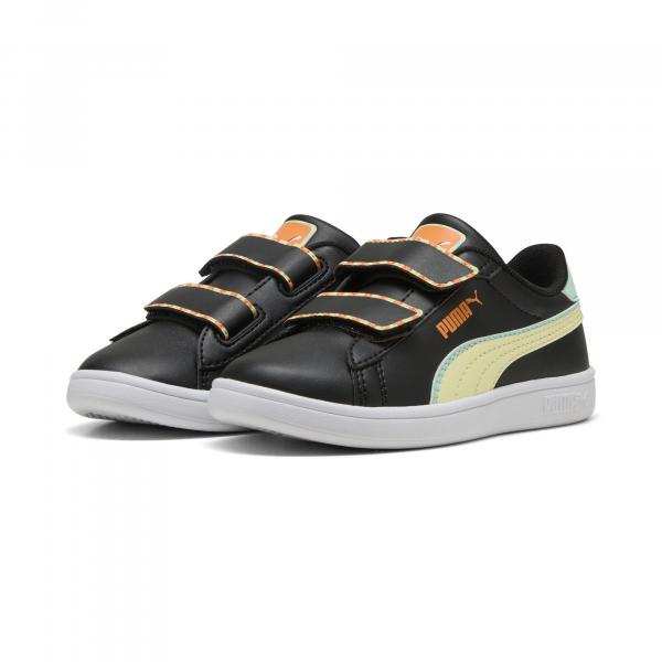 Dziecięce sneakersy Smash 3.0 Playdate PUMA Black Gold Moon Yellow