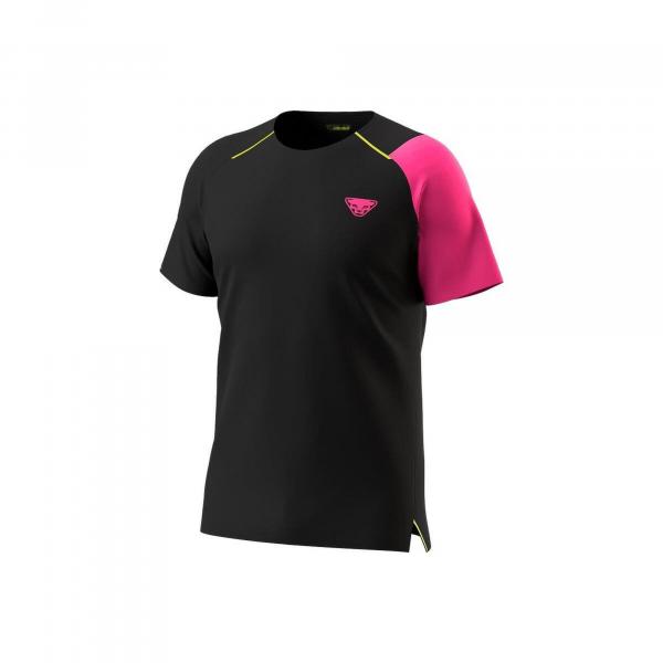 Koszulka biegowa męska Dynafit DNA Shirt czarny/różowy m