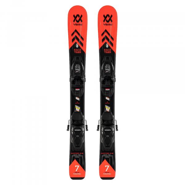 Narty dziecięce VÖLKL RACETIGER JR + wiązania MARKER VMOTION 4.5 GRIP WALK 2024