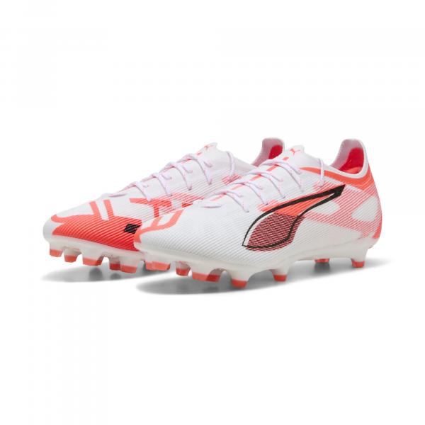 Buty piłkarskie ULTRA 5 PRO FG/AG PUMA White Black Glowing Red