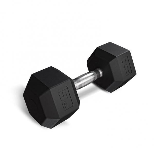 Hantel stalowy gumowany 5kg