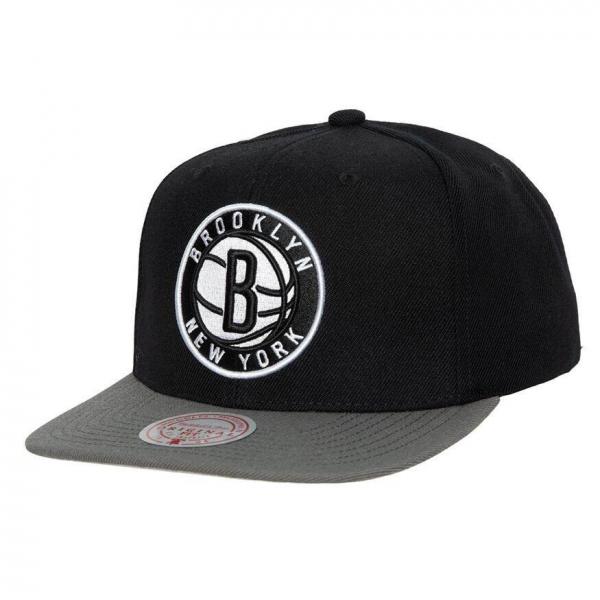 Czapka z daszkiem męska do koszykówki Mitchell & Ness NBA Brooklyn Nets czarna