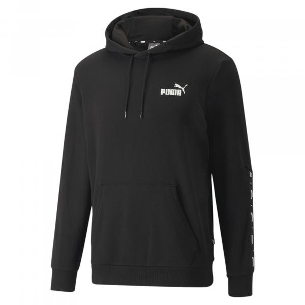 Męska bluza z kapturem Essentials+ Tape PUMA Black